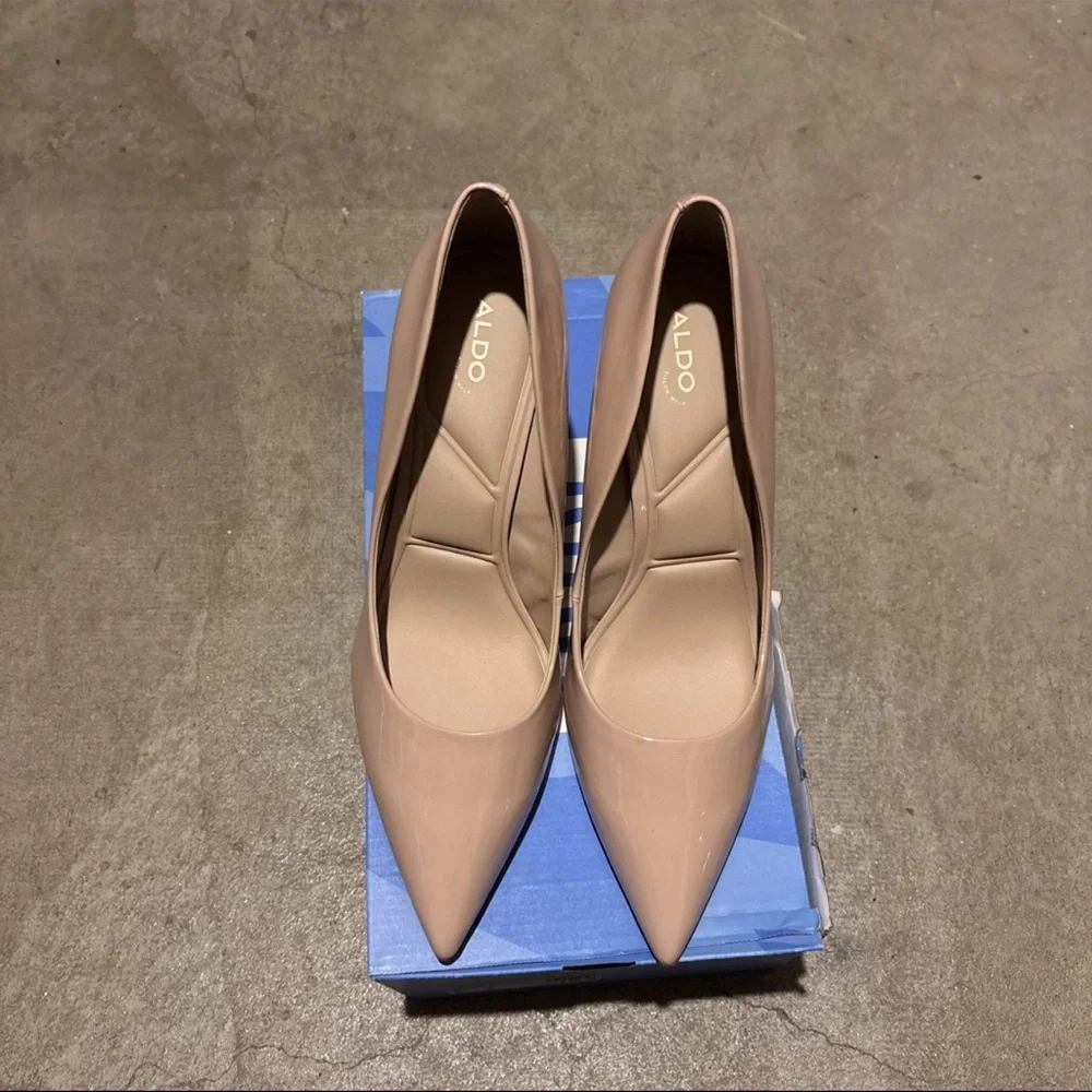 Aldo Stessy 2.0 Pillow Walk Heels Size 13 Nude - Picture 2 of 5